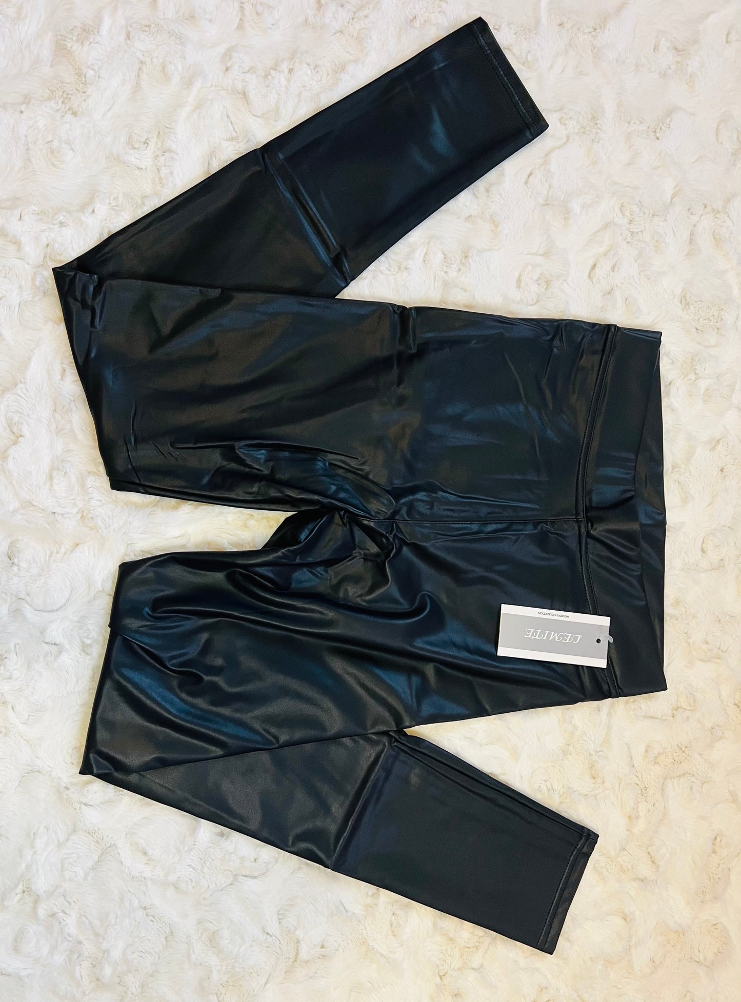 Faux leather leggings