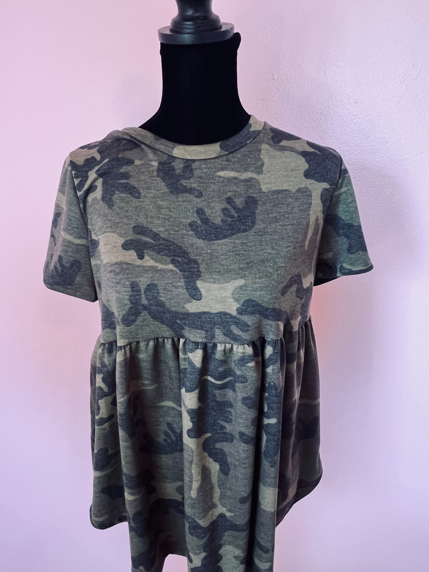 Camo BabyDoll Top*FINAL SALE*