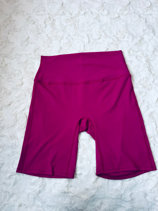 Fuchsia Biker Shorts