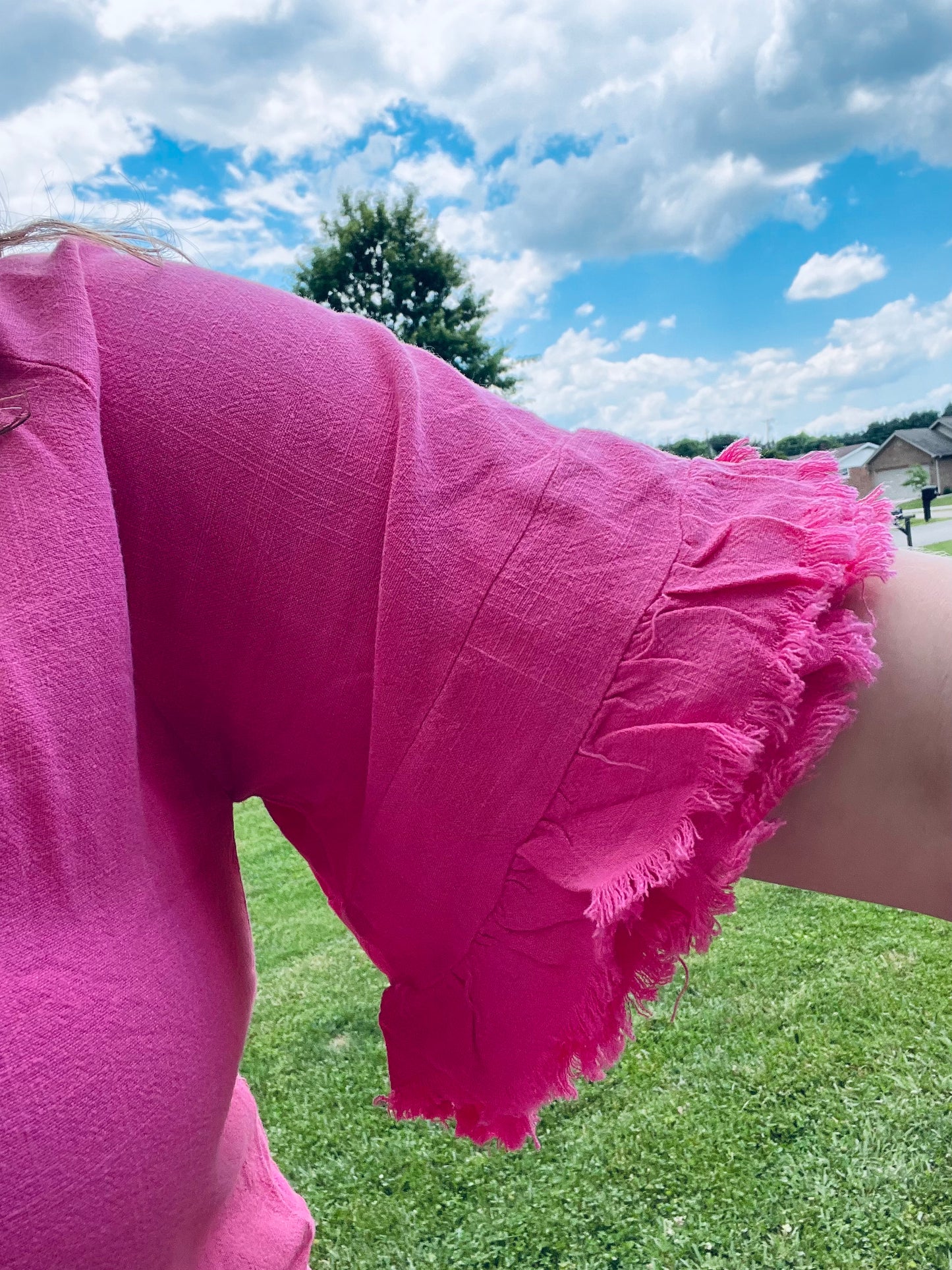 Pink Linen Tunic*FINAL SALE*