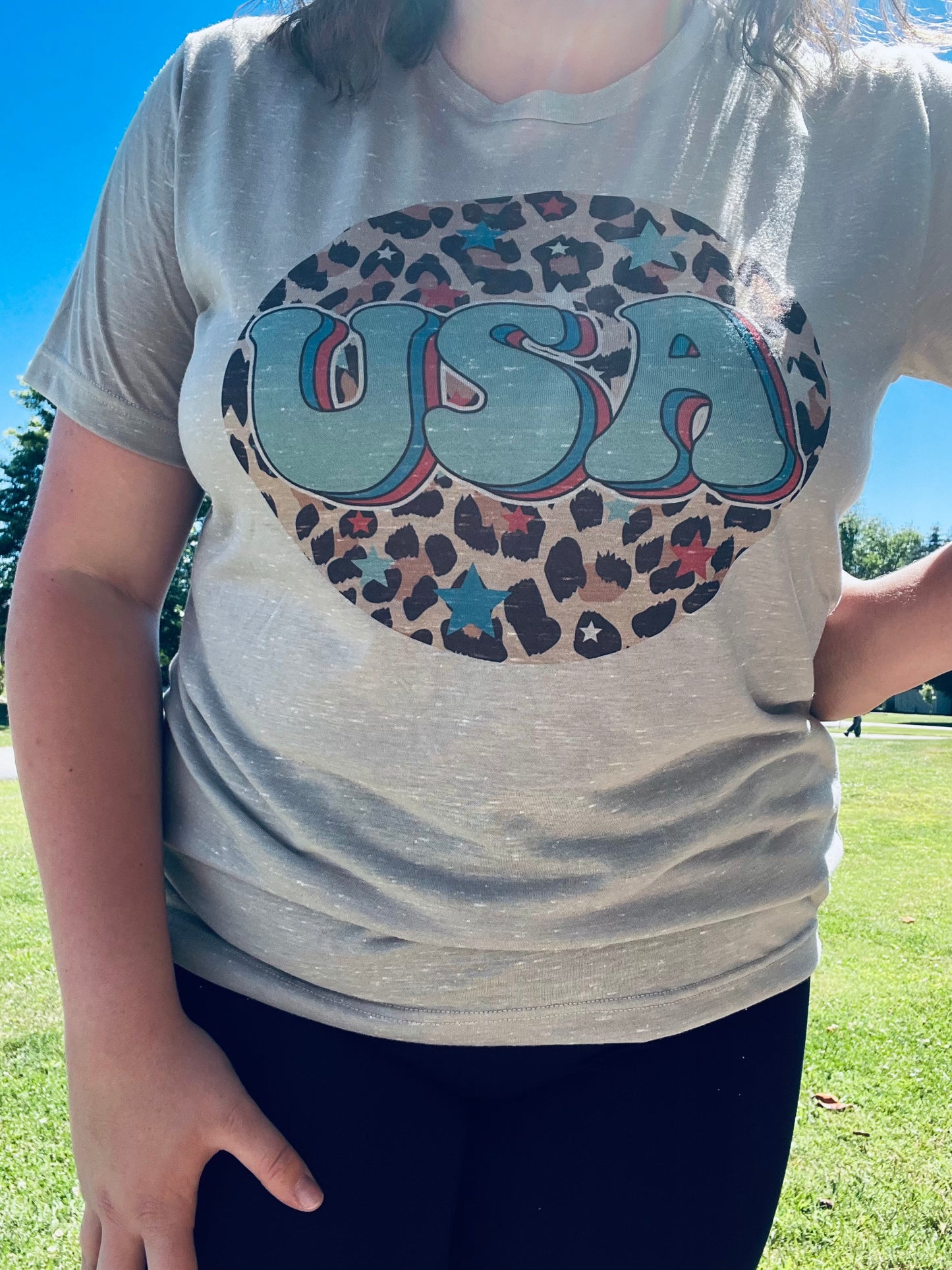 Cheetah USA Tee