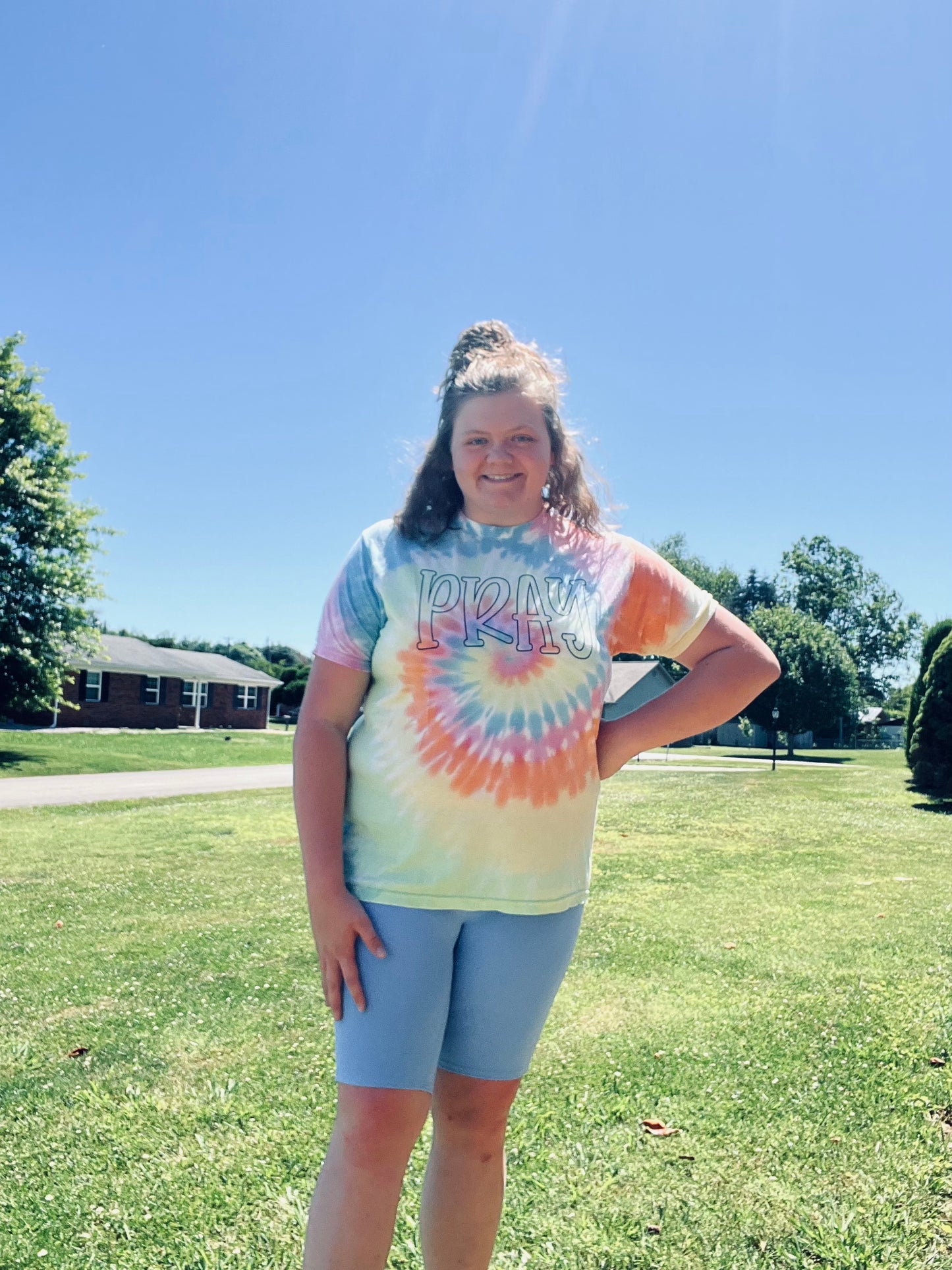 Tie Dye Pray Tee